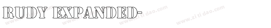 Rudy Expanded字体转换
